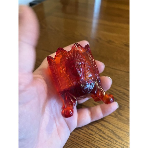 Guernsey Saratoga Indian Chief Toothpick Holder Ruby Glass 1903 Pittsburgh - Picture 12 of 14